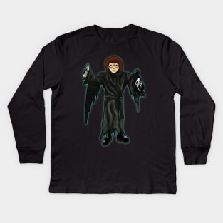 Ghost Face Daria Kids Long Sleeve T-Shirt